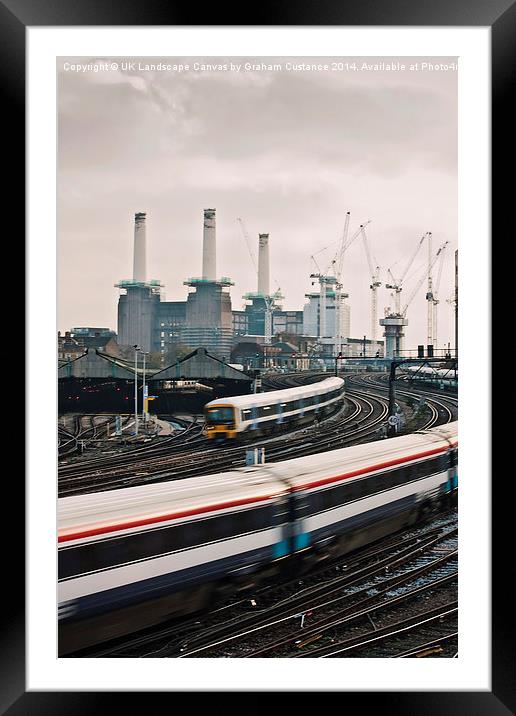  Battersea Power Station Framed Mounted Print by Graham Custance
