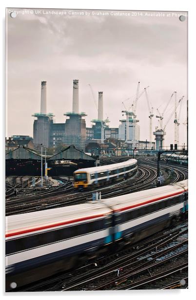  Battersea Power Station Acrylic by Graham Custance