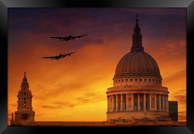Lancasters over St Pauls  Framed Print by J Biggadike