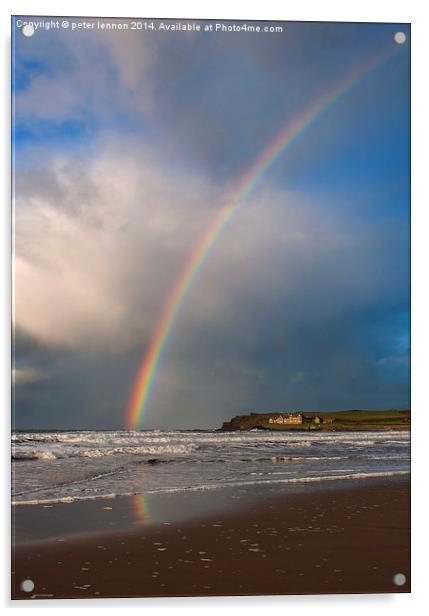  Runkerry Rainbow Acrylic by Peter Lennon