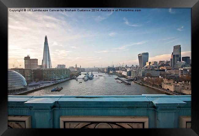  London Skyline Framed Print by Graham Custance