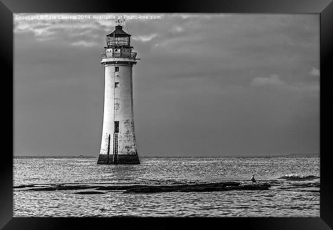 Perch Rock lighthouse  Framed Print by Pete Lawless