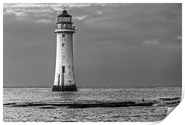 Perch Rock lighthouse  Print by Pete Lawless
