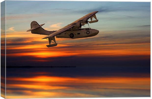  Catalina sunset Canvas Print by Oxon Images