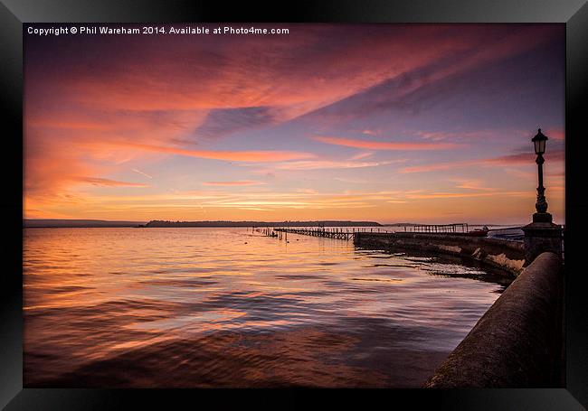 Harbour Sunset Framed Print by Phil Wareham