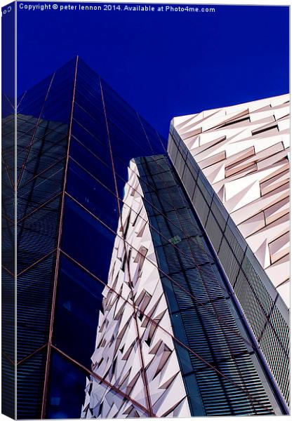  Converging Reflections Canvas Print by Peter Lennon
