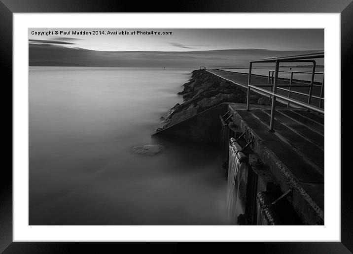 West Kirby long exposure Framed Mounted Print by Paul Madden