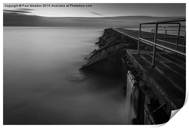 West Kirby long exposure Print by Paul Madden