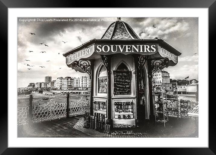  Souvenirs On The Pier At Brighton Framed Mounted Print by Chris Lord