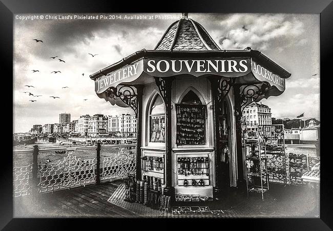  Souvenirs On The Pier At Brighton Framed Print by Chris Lord