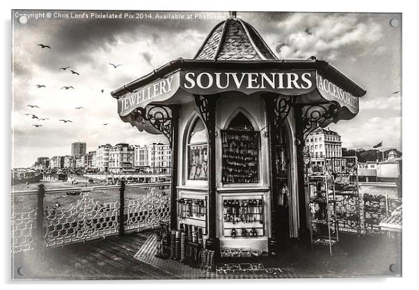  Souvenirs On The Pier At Brighton Acrylic by Chris Lord