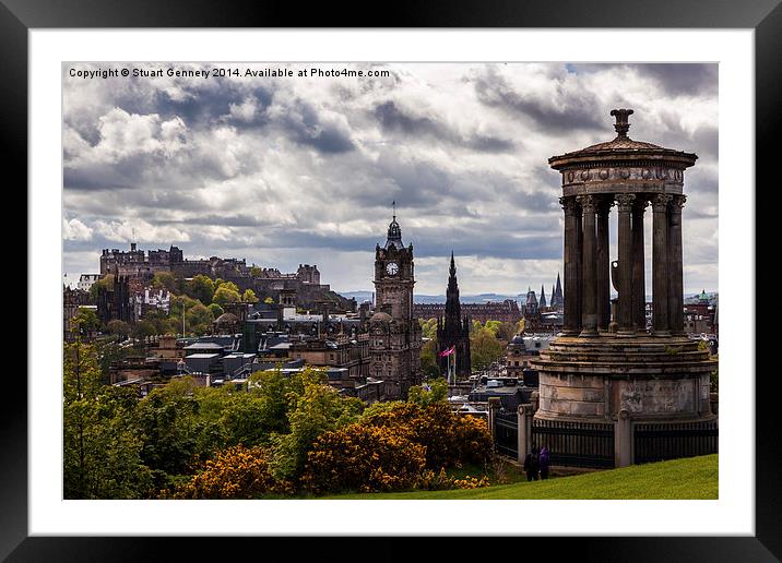  Edinburgh View Framed Mounted Print by Stuart Gennery