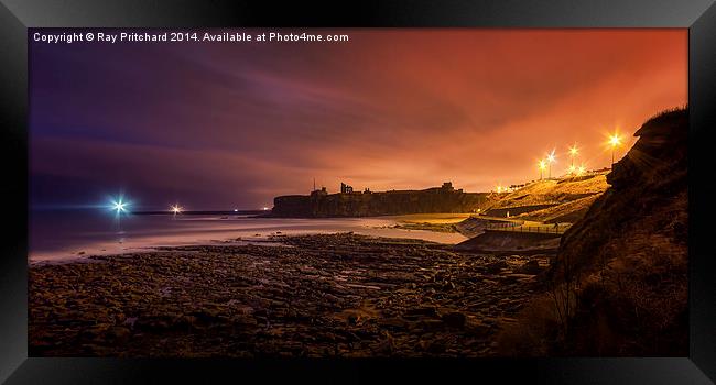 Tynemouth at Night Framed Print by Ray Pritchard