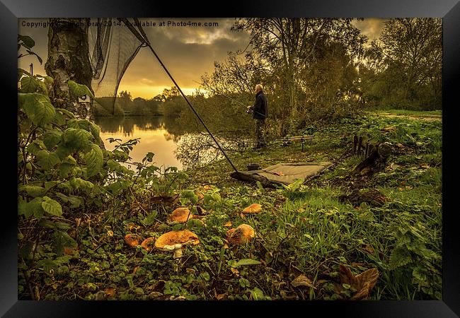  Fishing Sunrise Framed Print by Simon Gray