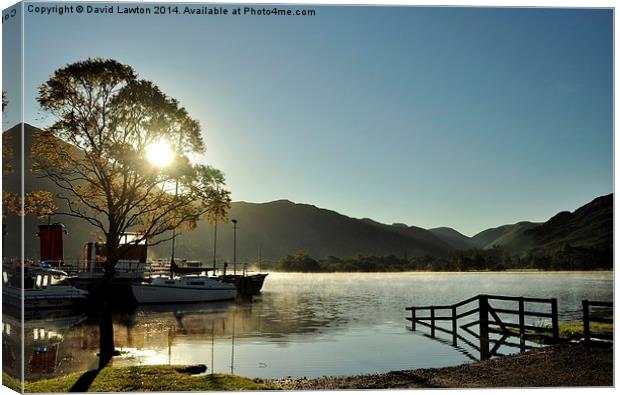  ' Early Morning Ullswater ' Canvas Print by David Lawton