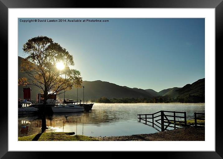  ' Early Morning Ullswater ' Framed Mounted Print by David Lawton