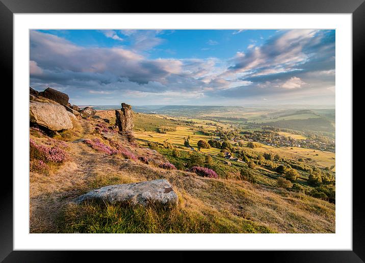  Curbar Edge Framed Mounted Print by James Grant