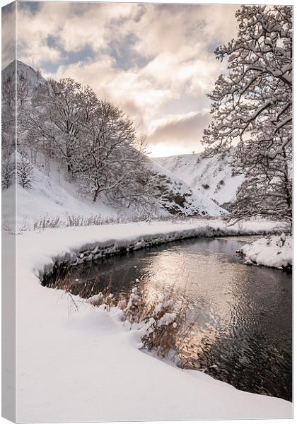  Wolfcotes Dale Winter Canvas Print by James Grant