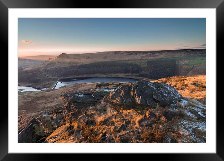  Looking to Aldermans Hill from Ashway Rocks Framed Mounted Print by James Grant