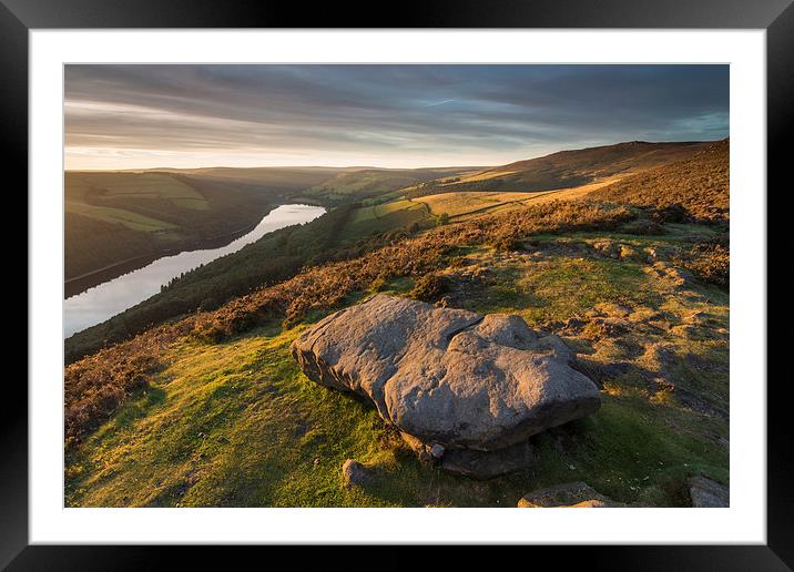  Ladybower and Derwent Edge Framed Mounted Print by James Grant