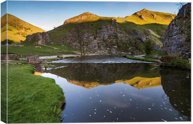  Dovedale Reflections Canvas Print by James Grant