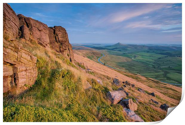  Shining Tor Sunset Print by James Grant