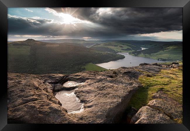  Bamford Edge Sunset Framed Print by James Grant