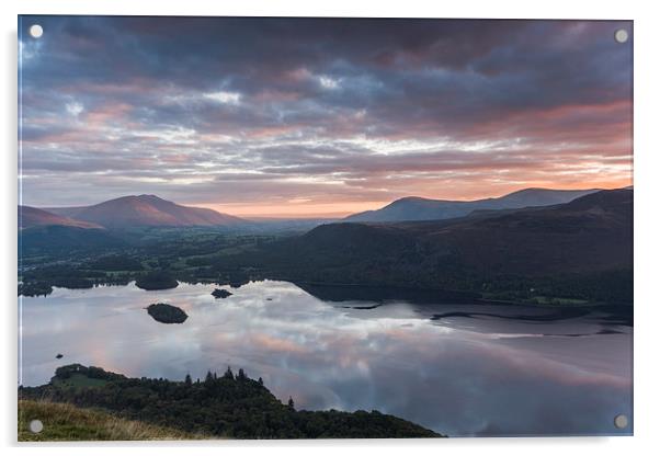  Cat Bells Sunrise Acrylic by James Grant