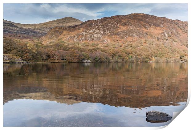  Llyn Dinas Reflections Print by James Grant