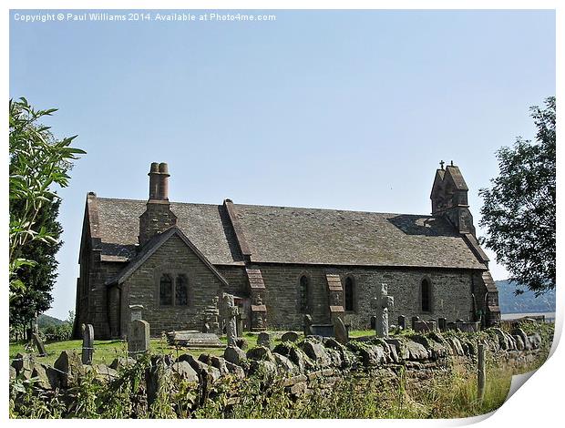 Church of St Thomas at Halford in Craven Arms Print by Paul Williams