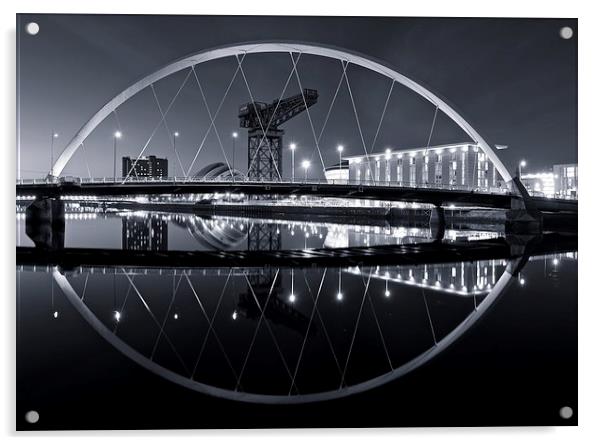 The Squinty Bridge, Glasgow Acrylic by Stephen Taylor