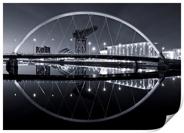The Squinty Bridge, Glasgow Print by Stephen Taylor