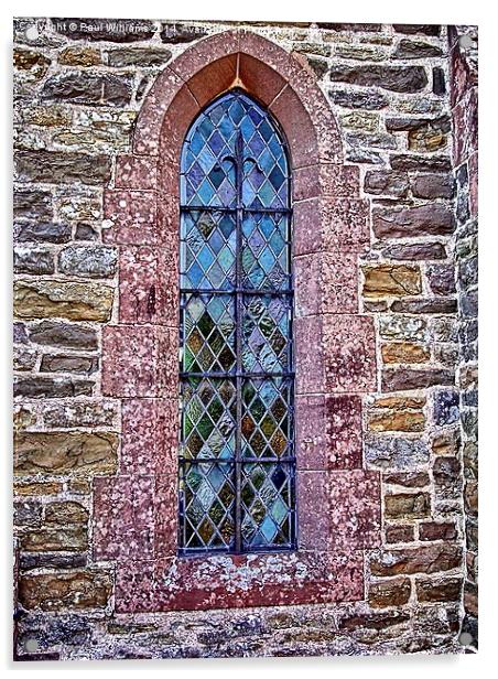 Leaded Church Window Acrylic by Paul Williams