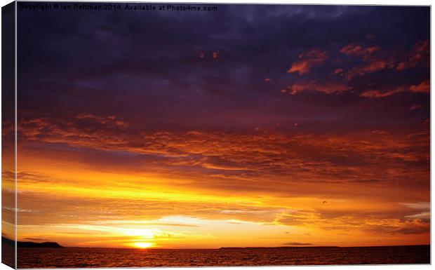 Sunset Sleeping Bear Bay  Canvas Print by Ian Pettman