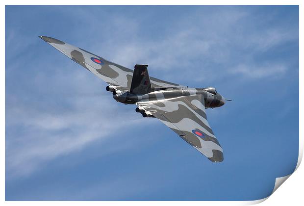 Vulcan bomber XH558 at Duxford Print by Oxon Images