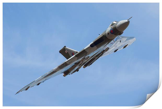  Vulcan bomber XH558 Duxford Print by Oxon Images