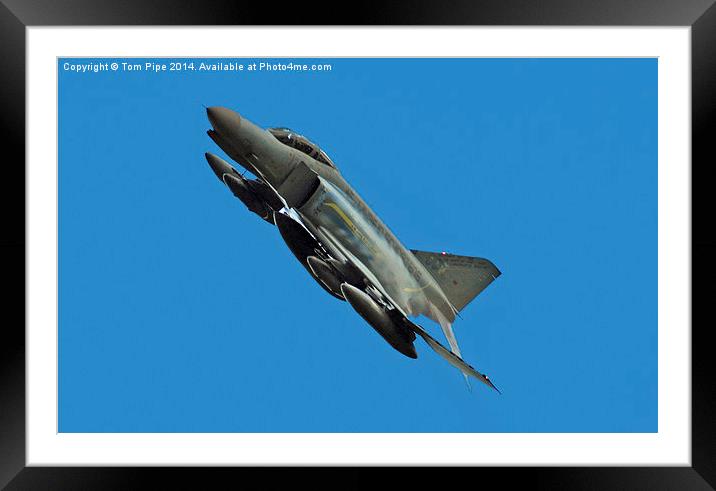  German F-4 Phantom fingers crossed! Framed Mounted Print by Tom Pipe