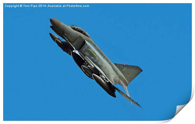  German F-4 Phantom fingers crossed! Print by Tom Pipe