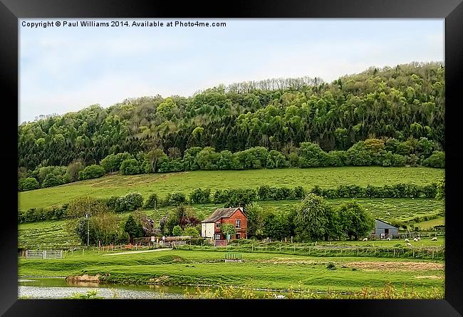 Shropshire Landscape with Farm Framed Print by Paul Williams
