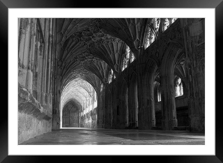  Cloisters of Gloucester Cathedral Framed Mounted Print by Andy Heap