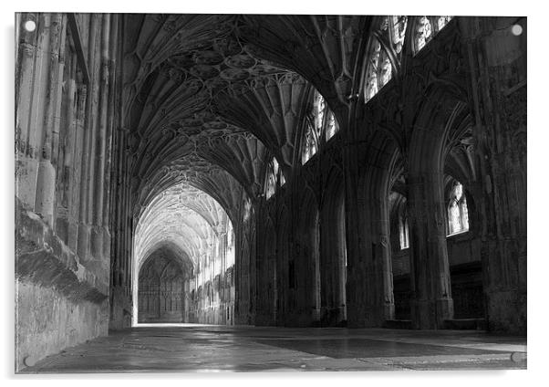  Cloisters of Gloucester Cathedral Acrylic by Andy Heap