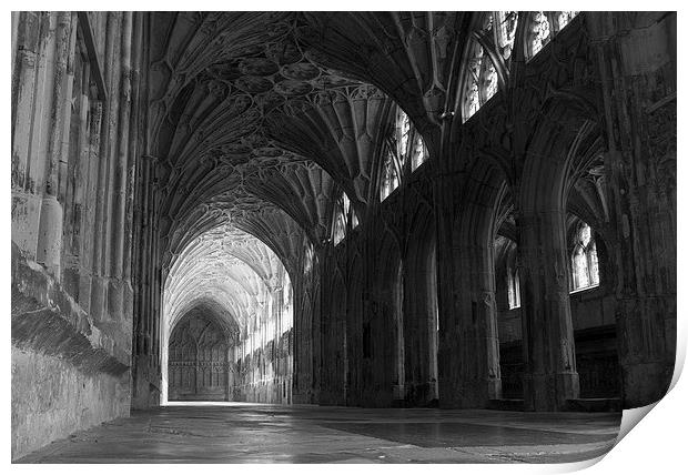  Cloisters of Gloucester Cathedral Print by Andy Heap