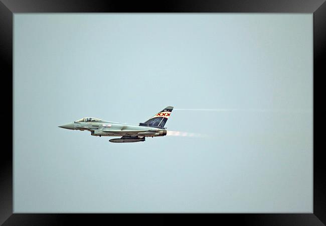  Typhoon Fighter Jet Framed Print by Andy Heap