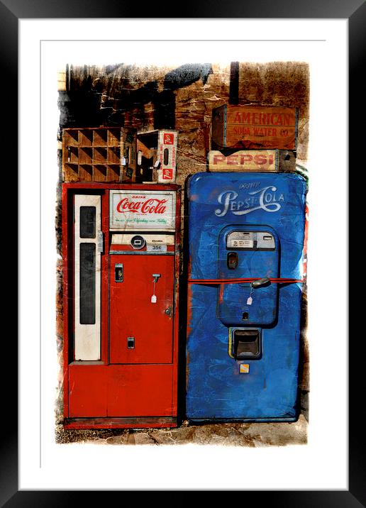  Pepsi vs. Coca Cola Framed Mounted Print by Mary Machare