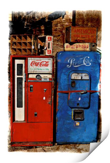  Pepsi vs. Coca Cola Print by Mary Machare