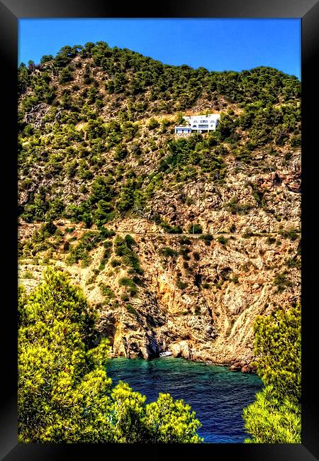 Cala Llonga Cliffs Framed Print by Tom Gomez