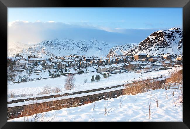  Blaenau Ffestiniog - Winter 2010 Framed Print by Rory Trappe