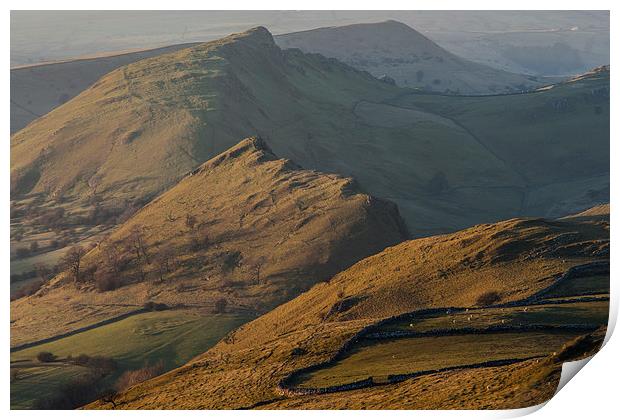  Chrome and Parkhouse Hill Sunset Print by James Grant