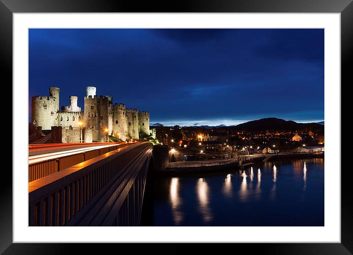  Conwy Castle Night Framed Mounted Print by James Grant