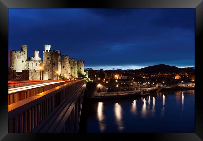  Conwy Castle Night Framed Print by James Grant